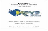 EMPLOYEE RULES & REGULATIONS HANDBOOKkeysenergy.com/pdf/KEYS-Employee-Rules-Regulations-Handbook.pdf · EMPLOYEE RULES & REGULATIONS HANDBOOK Utility Board - City of Key West, Florida