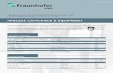 process catalogue blattversion2014 - Fraunhofer IPMS · PDF filePROCESS CATALOGUE & EQUIPMENT ... Electrode, Gate, Barrier FEoL CVD TiN, Ni FEoL a-Si, ... Atom Probe Tomography (APT)