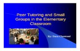 Peer Tutoring and Small Groups in the Elementary - …chartran/pdfs/Peer Tutoring and Small Groups in the... · Peer Tutoring and Small Groups in the Elementary ... as tutors and