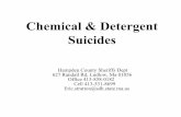 Chemical & Detergent Suicides - ilpi. · PDF fileChemical & Detergent Suicides Hampden County Sheriffs Dept 627 Randall Rd, Ludlow, Ma 01056 Office 413-858-0182 Cell 413-531-8699 Eric.stratton@sdh.state.ma.us