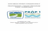 SAN DIEGO RIVER CONSERVANCY PROPOSITION 1 GRANT PROGRAM ...abcrs.resources.ca.gov/guidelines/guideline_581.pdf · SAN DIEGO RIVER CONSERVANCY . PROPOSITION 1 GRANT PROGRAM FINAL GUIDELINES