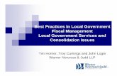 Best Practices in Local Government Fiscal Management · PDF fileLocal Government Services and Consolidation Issues ... Local Government and School District Fiscal ... governments or