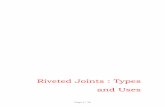 Riveted Joints : Types and Uses - · PDF fileInstructional Objectives: At the end of this lesson, the students should be able to know: • Basic types of riveted joints. • Different