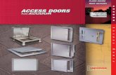 ACCESS  · PDF fileStainless Steel Prime Coated Steel ... The Acudor FW-5050-UP is a fire rated inward opening access door approved for use in ... FLUSH ACCESS DOORS