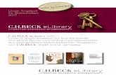 C.H.BECK  · PDF fileReferenzwissen Die C.H.Beck eLibrary bietet einen komfortablen Zugang zu über 1.000 Lehr-, Sach- und Fachbüchern von anerkannten Wissenschaftlern, die