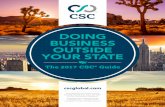 DOING BUSINESS OUTSIDE YOUR STATE - CSC Global · PDF fileThe following charts are excerpted from the Guide to Doing Business Outside Your ... Donner v. Knoa Corp., 2002 US Dist ...