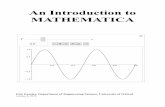 An Introduction to MATHEMATICA - University of labejp/Seminar/Mathematica/MathematicaSeminar...An Introduction to MATHEMATICA ... Department of Engineering Science, ... Mathematica