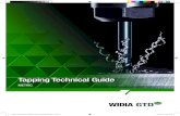 WIDIA Tapping Technical Guide · PDF 3 Technical Information Tap Chamfers Taper Chamfer Plug Chamfer 7–10 Pitches 3–5 Pitches Modified Bottoming Chamfer 2–2.5 Pitches Full