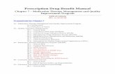 Prescription Drug Benefit Manual - Home - Centers for ... · PDF filePrescription Drug Benefit Manual . Chapter 7 – Medication Therapy Management and Quality Improvement Program