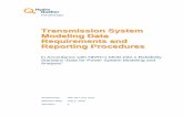 Transmission System Modeling Data Requirements and ... · PDF fileTransmission System Modeling Data Requirements and Reporting Procedures In Accordance with NERC’s MOD-032-1 Reliability