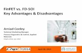 FinFET vs. FD-SOI Key Advantages & · PDF fileApril 30, 2014 1 FinFET vs. FD-SOI Key Advantages & Disadvantages . Amiad Conley. Technical Marketing Manager Process Diagnostics & Control,