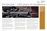 FN Herstal – 125 years of · PDF fileFN MINIMI 5.56 Mk3 light machine gun. The weapon can be fed from a 200-round box or, as here, an ammunition pouch of either 100- or 200-round