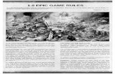 1.0 EPIC GAME RULES - Net Epic · PDF fileuse the hills and trees made for Warhammer or Warhammer ... 1.0 EPIC GAME RULES “It is the purest folly to believe that an individual can