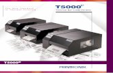 T5000 e -  · PDF fileBar code labels are a vital link in your production cycle ... Flexible Print Management ... Print System (MPS) Bar coding applications can be put into