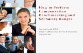 How to Perform Compensation Benchmarking and - · PDF fileCompensation Benchmarking and Set Salary Ranges ... variables within your organization and based on your compensation policy