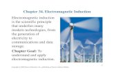 Chapter 34. Electromagnetic Induction - GSU P&A · PDF fileChapter 34. Electromagnetic Induction ... 19. Magnetic Flux ... B. There is a clockwise current around the loop. C