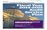 Fiscal Year 2014-2015 Audit Service Plan - CalPERS · PDF fileFiscal Year 2014-2015 Audit Service Plan California Public Employees' Retirement System. Richard A. Green, CPA / Partner