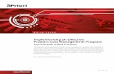 Implementing an Effective Product Cost Management Program · PDF fileImplementing an Effective . Product Cost ... initiating an effective product cost management program. ... product