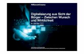McKinsey Digitalisierung aus Sicht der Bürger ... · PDF fileMcKinsey & Company 1 McKinsey hat in einer aktuellen Studie das E-Government-Angebot von 10 ausgewählten deutschen Kommunen