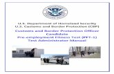 Customs and Border Protection Officer Candidate Pre ... · PDF fileU.S. Department of Homeland Security U.S. Customs and Border Protection (CBP) Customs and Border Protection Officer