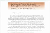 Lessons from Everest: THE INTERACTION OF  · PDF fileLessons from Everest: THE INTERACTION OF COGNITIVE BIAS, PSYCHOLOGICAL SAFETY, AND SYSTEM COMPLEXITY Michael A.