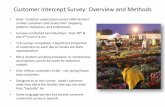 Customer Intercept Survey: Overview and · PDF fileCustomer Intercept Survey: Overview and Methods ... market customers and assess their shopping ... Chocolate Mexican Asian Wine/Beer