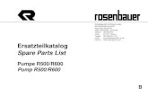 Ersatzteilkatalog Spare Parts List · PDF filePumpe R500/R600 Pump R500/R600 ROSENBAUER INTERNATIONAL AKTIENGESELLSCHAFT Paschinger Straße 90 4060 LEONDING / AUSTRIA Telefon: (0)732/6794