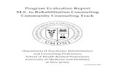 Program Evaluation Report M.S. in Rehabilitation ...shp.rutgers.edu/dept/psyr/.../documents/ProgramEvaluationReport201… · Program Evaluation Report . M.S. in Rehabilitation Counseling