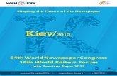 64th World Newspaper Congress 19th World Editors Forumblog.wan-ifra.org/sites/default/files/field_blog_entry_file/WNC12... · Shaping the Future of the Newspaper 64th World Newspaper