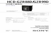 HCD-GZR88D/GZR99D - Diagramas dediagramas.diagramasde.com/audio/Sony_HCD-GZR88D_GZR99D.pdf · HCD-GZR88D/GZR99D HCD-GZR99D: E2, E51, AR, MX Model DVD DECK RECEIVER ... MX : Mexican