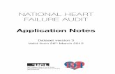 NATIONAL HEART FAILURE AUDIT -  · PDF fileContents National Heart Failure Audit – Application Notes: Dataset Version 3 Valid From 26th March 2012 • 1 Contents 1 Introduction