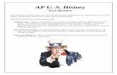 AP U. S. History - School Webmasterstb1cdn.schoolwebmasters.com/site_0710/WilHSReviewPcktUSHis2-11… · AP U. S. History Test Review This material is intended to help you review