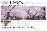 ISAisa2018.com/files/poster_en.pdf · TheXVIth InternationalSymposiumonAmyloidosis ISA 26-29,March,2018 KKRHotelKumamoto,Kumamoto,Japan AmyloidResearch WintertoBloomingSpring President