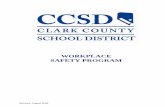CCSD Workplace Safety Programccsd.net/resources/risk-management/wsp.pdf · Clark County School District – Written Workplace Safety Program 5 2.0 ASSIGNMENT OF RESPONSIBILITY The