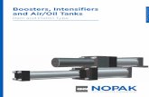 Boosters, Intensifiers Boosters, Intensifiers and Air/Oil ...nopakcanada.com/pdf/cat110.pdf · Boosters, Intensifiers and Air/Oil Tanks Ram and Piston Type Boosters, Intensifiers