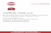 SUMMER CAMP 2016 - Saint Raphael Schoolsaintraphaelparish-school.com/media/1/22/summer-camp-2016...Language + Soccer camp Morning: Language courses (English, French or German) Afternoon: