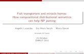 Fish transporters and miracle homes: How compositional ... compositional distributional semantics ... Introduction Structural Ambiguity ... Compositional Distributional Semantic Models