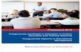 Postgraduate Certificate in Education in Further Education ... · PDF filepractical experience related to the classroom environment. ... development within the teacher education fraternity.