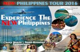 Now Philippines Tour GENERIC 050316.cdr 2016/NOW TOUR 2016 … · NEW MANILA TOUR Lunch at Henry Hotel ... Boracay, Bohol, Bicol RETURN: Inspired with a New Discovery of Self brought