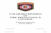 COLORADO DIVISION OF FIRE PREVENTION & CONTROL · PDF fileIt is the intent of the Colorado Division of Fire Prevention & Control ... Division of Fire ... Submit a completed Proctor