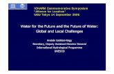 Water for the Future and the Future of Water: Global and ... · PDF filePhilippines Indonesia Vietnam Senegal ... management on water hazard in order to secure ... 1990-1995 IHP- IV