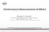 Performance Measurement of MEAs - Department of Energyenergy.gov/sites/prod/files/2014/03/f11/htmwg_oct08_kocha.pdf · 1 Performance Measurement of MEAs 214th Meeting of the Electrochemical