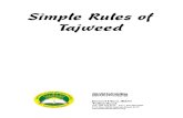 Simple Rules of Tajweed - Leader in Online Quran tutoring ... · PDF fileSimple rules of tajweed Page 17 Rules of Waqf (StoppingRules of Waqf (S toppingtopping) ))) 1. The general