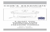 Service and Repair - Dennis M. Reed "Califa" - Home Pagedmreed.com/.../cooks_essentials_pressure_cooker_8-… ·  · 2017-05-09pressure cooker pressure mode unlock lock 8-quart oval