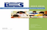 Leon LEADS Instructional Evaluation · PDF file · 2016-03-15Leon LEADS Instructional Evaluation System Rule 6A-5.030 Form IEST-2015 ... measuring student progress as documented through
