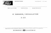 IC DRIVER/ REGULATOR s-22 - store.gedigitalenergy.comstore.gedigitalenergy.com/manuals/Documents/General/GEK-24920.pdf · IC DRIVER/ REGULATOR s-22 ... For a one quadrant ... phase