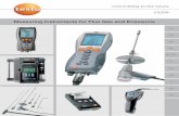 Measuring Instruments for Flue Gas and Emissions - · PDF fileMeasuring Instruments for Flue Gas and Emissions. ... testo 330-1 LL The flue gas analyzer with Longlife sensors Page