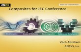 Composites for JEC Conference - Ansys · PDF fileComposites for JEC Conference Zach Abraham ANSYS, Inc. ... Explicit dynamic model uses same composite setup •Bird-Strike, Drop Test,