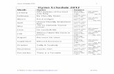 Month Hymn Source - Practical Pages | Practical tips ... Schedule 2012 Month Hymn Source January All Creatures of Our God and King Amazing Grace Disc 1 #3 101 Hymn Stories pg 18 ...