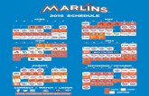 2016 SCHEDULE - Official Miami Marlins Websitemiami.marlins.mlb.com/mia/downloads/y2016/2016_Schedule.pdf · home interleague home / away away connect | watch | listen 2016 schedule
